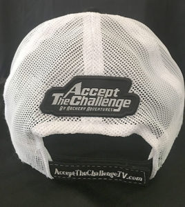 Back side of Accept The Challenge TV Hat